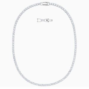 Swarovski Tennis Necklace White Plated